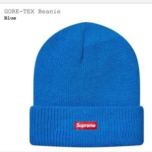 Supreme GORE-Tex blue beanie
